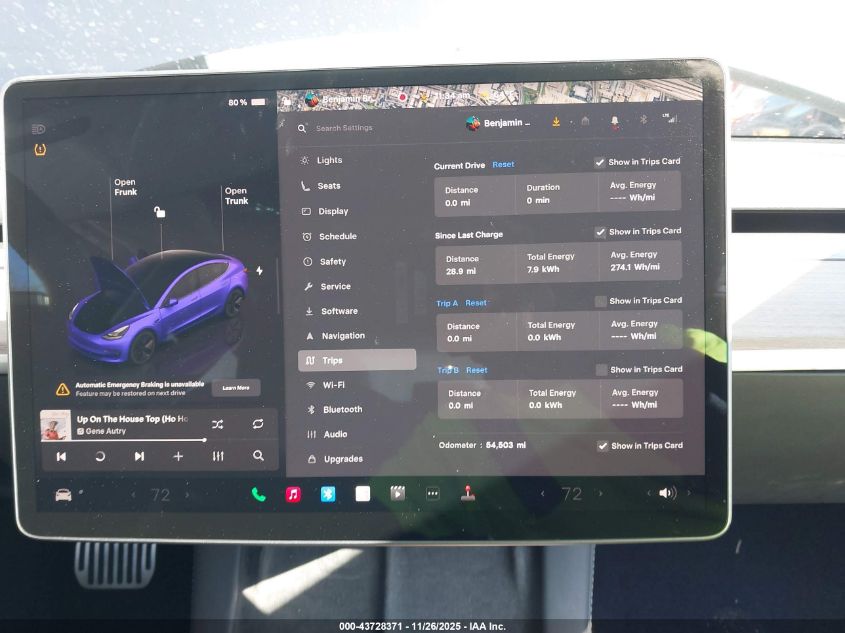 2023 Tesla Model 3 Rear-Wheel Drive VIN: 5YJ3E1EA4PF591550 Lot: 43728371