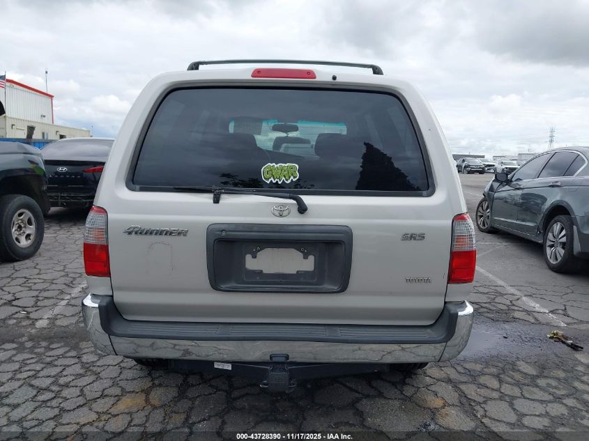2000 Toyota 4Runner Sr5 V6 VIN: JT3GN86R8Y0152144 Lot: 43728390