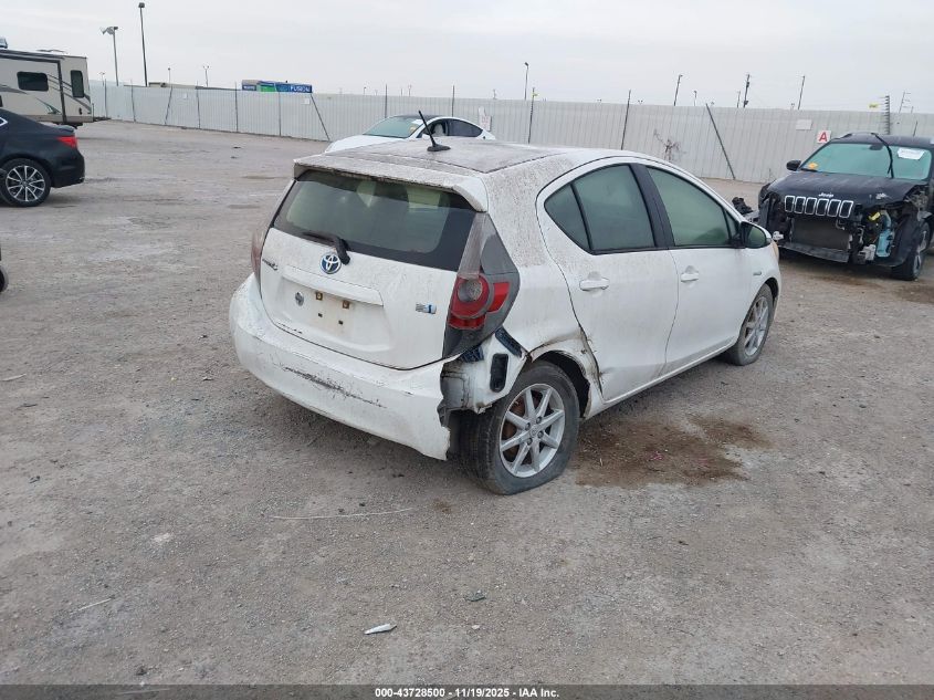 2012 Toyota Prius C Three VIN: JTDKDTB36C1511068 Lot: 43728500