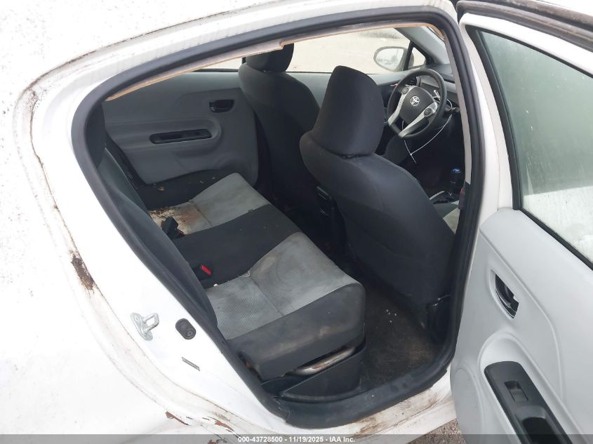 2012 Toyota Prius C Three VIN: JTDKDTB36C1511068 Lot: 43728500