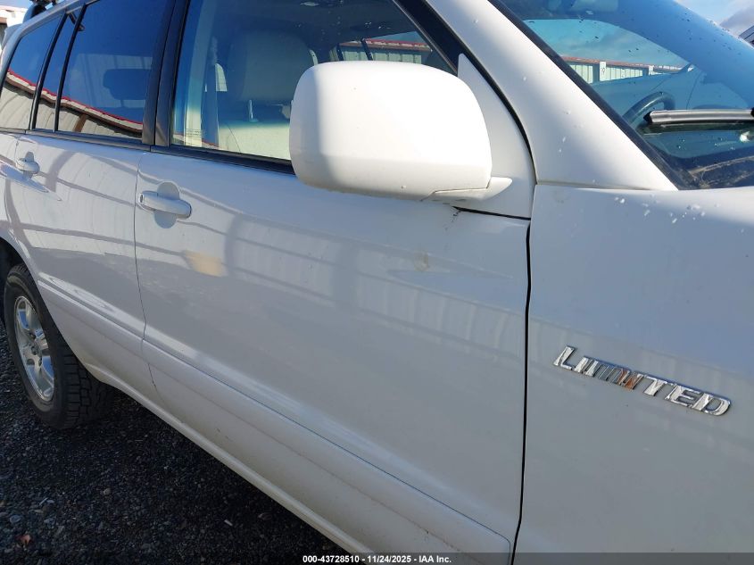 2001 Toyota Highlander VIN: JTEHF21A710026208 Lot: 43728510