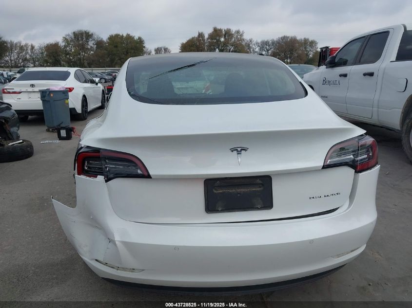 2020 Tesla Model 3 Long Range Dual Motor All-Wheel Drive VIN: 5YJ3E1EBXLF795532 Lot: 43728525