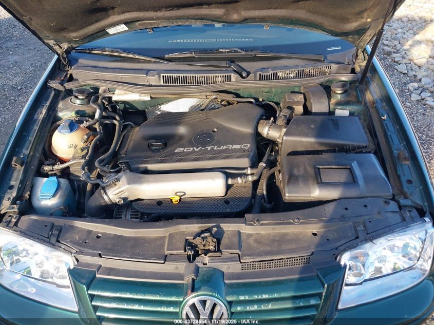 2001 Volkswagen Jetta Gls 1.8L Turbo VIN: 3VWSC29M61M004082 Lot: 43728554