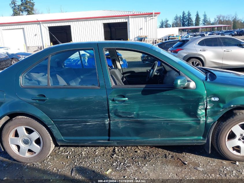 2001 Volkswagen Jetta Gls 1.8L Turbo VIN: 3VWSC29M61M004082 Lot: 43728554