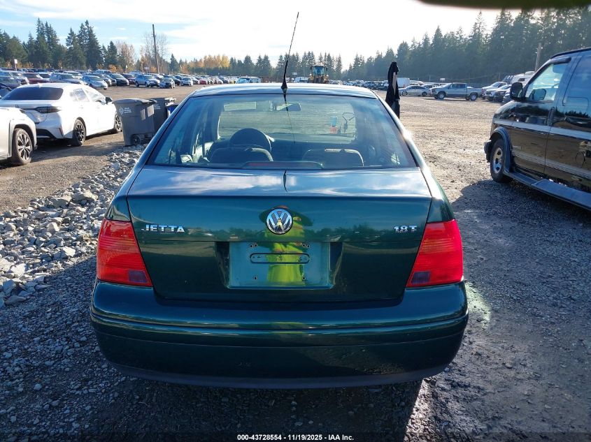 2001 Volkswagen Jetta Gls 1.8L Turbo VIN: 3VWSC29M61M004082 Lot: 43728554