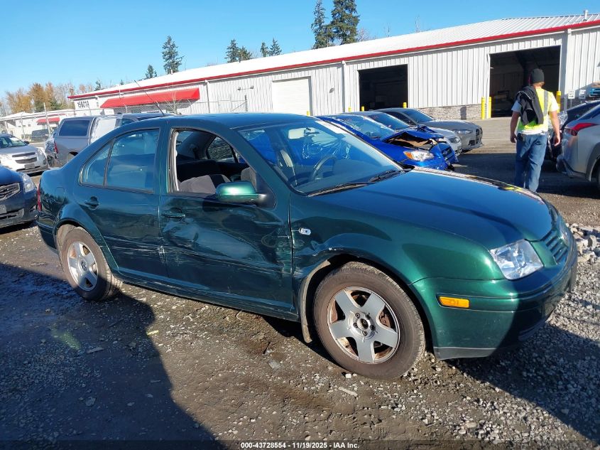 2001 Volkswagen Jetta Gls 1.8L Turbo VIN: 3VWSC29M61M004082 Lot: 43728554