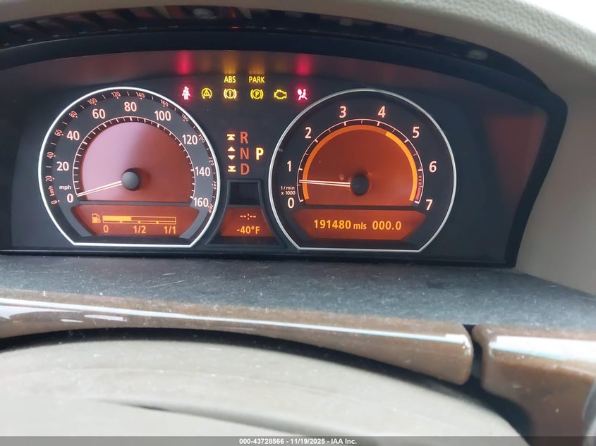 2006 BMW 750Li VIN: WBAHN83556DT38549 Lot: 43728566