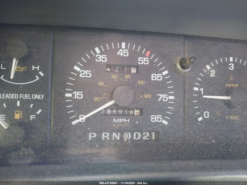 1994 Ford Ranger Super Cab VIN: 1FTCR14X5RPB07999 Lot: 43728567