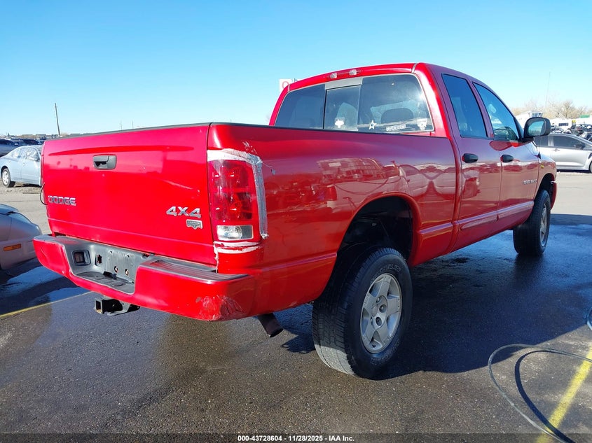 2004 Dodge Ram 1500 Slt/Laramie VIN: 1D7HU18D54J208353 Lot: 43728604