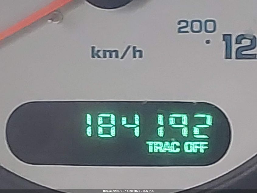 2002 Chrysler Town & Country Ex VIN: 2C8GP74LX2R762508 Lot: 43728673