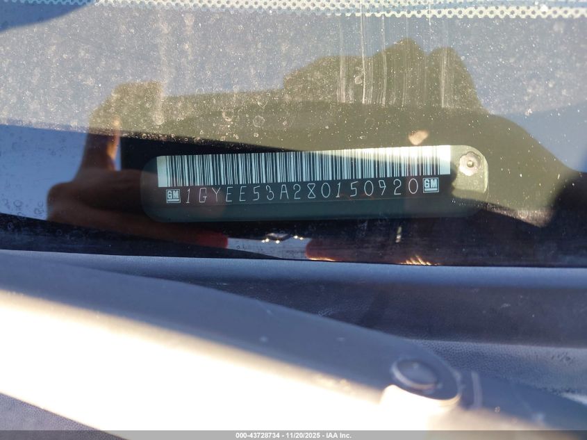 2008 Cadillac Srx V8 VIN: 1GYEE53A280150920 Lot: 43728734