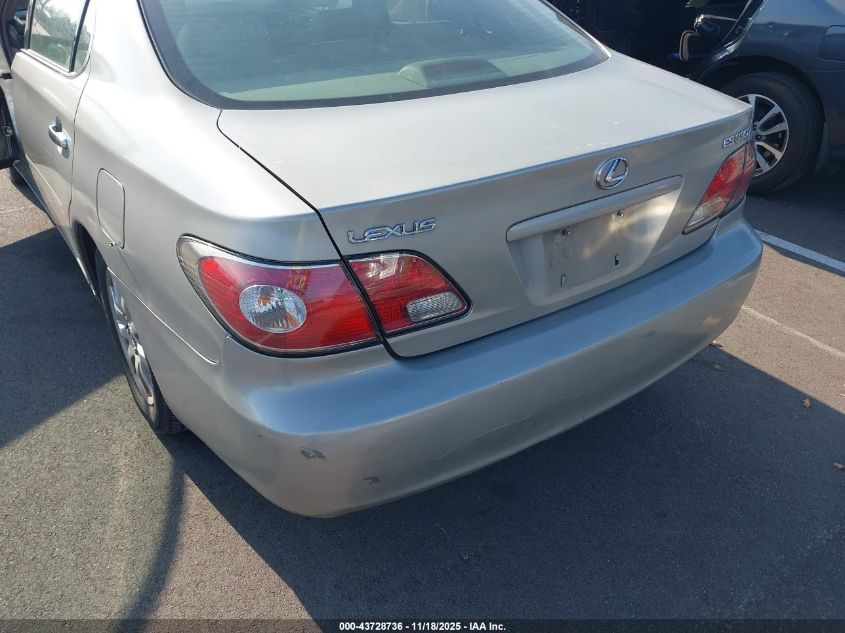 2004 Lexus Es 330 VIN: JTHBA30G545009224 Lot: 43728736