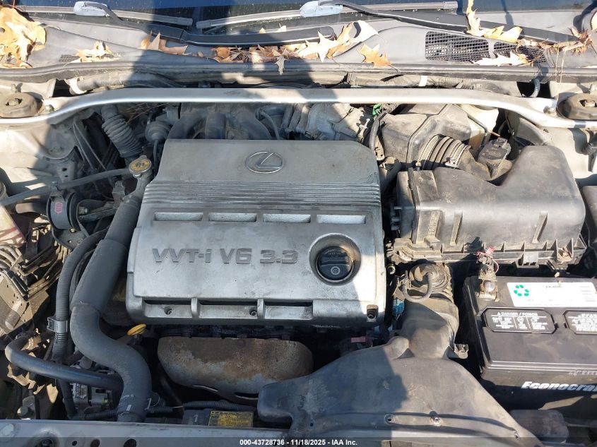 2004 Lexus Es 330 VIN: JTHBA30G545009224 Lot: 43728736