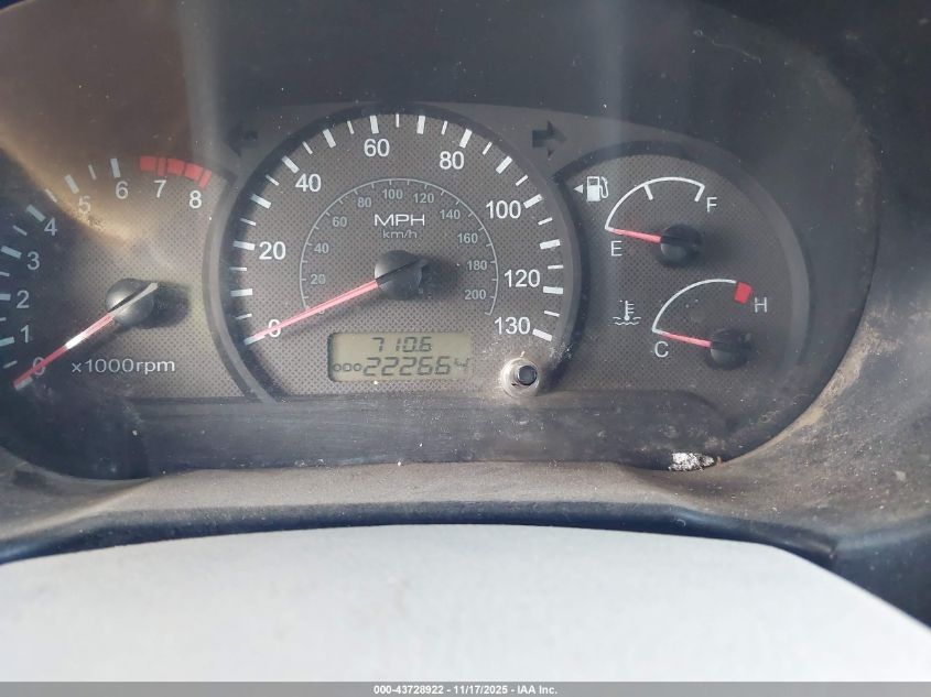 2004 Hyundai Accent Gl VIN: KMHCG45C74U500640 Lot: 43728922