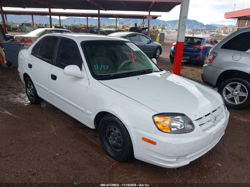 KMHCG45C74U500640 2004 HYUNDAI ACCENT photo no. 10