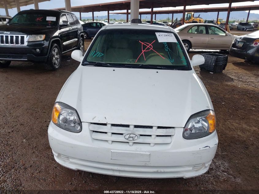 2004 Hyundai Accent Gl VIN: KMHCG45C74U500640 Lot: 43728922