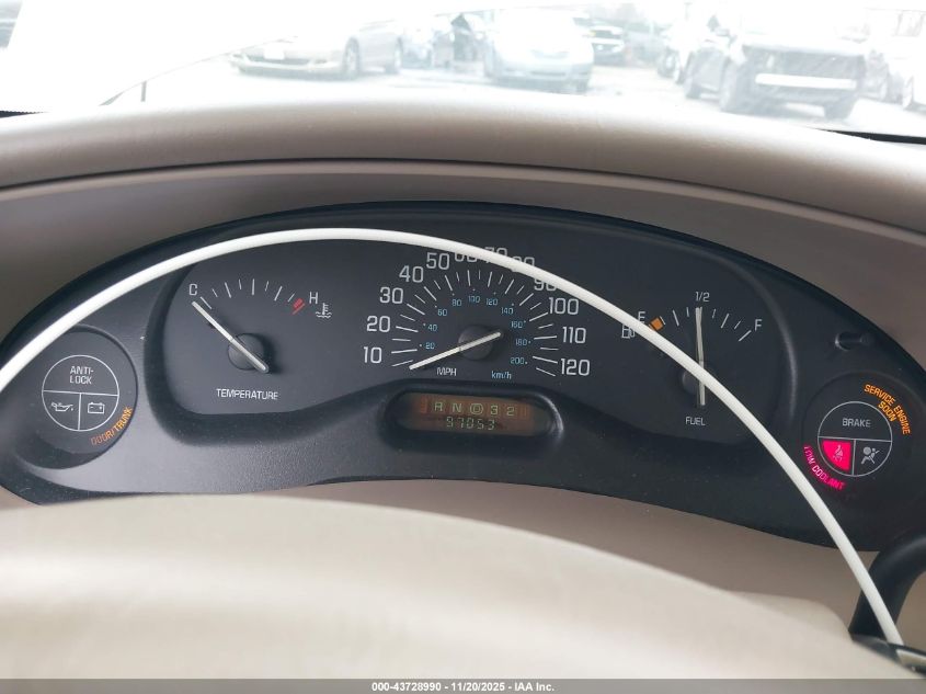 1999 Buick Century Custom VIN: 2G4WS52M2X1534919 Lot: 43728990