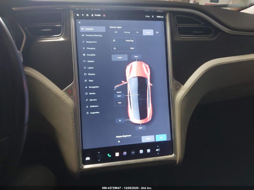 2015 Tesla Model S 70D/85D/P85D VIN: 5YJSA1H25FFP73428 Lot: 43729047