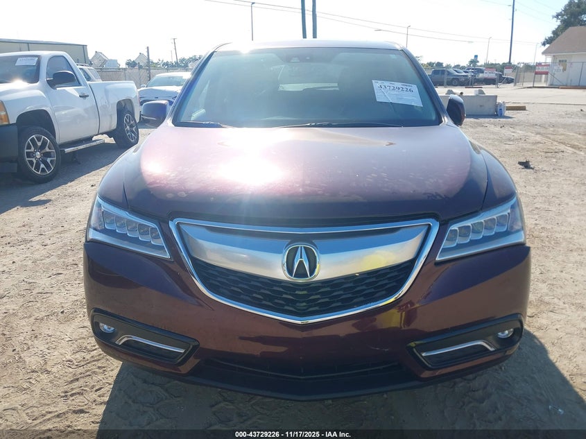 2014 Acura Mdx Technology Package VIN: 5FRYD4H45EB031788 Lot: 43729226