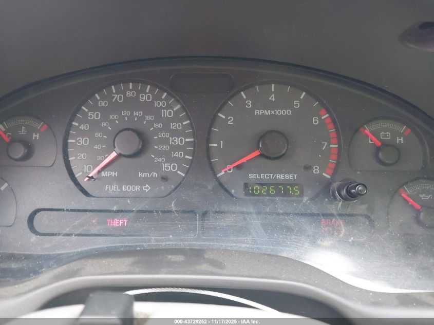 2002 Ford Mustang Gt VIN: 1FAFP45X22F108404 Lot: 43729252