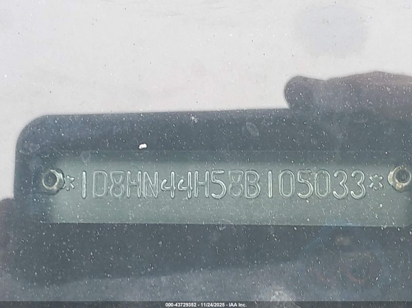 2008 Dodge Grand Caravan Se VIN: 1D8HN44H58B105033 Lot: 43729352