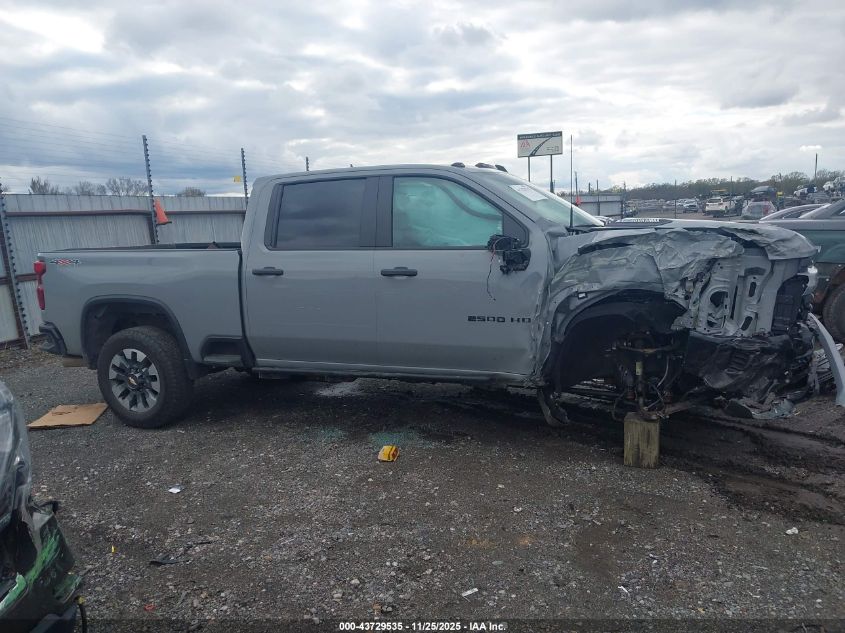 2025 Chevrolet Silverado 2500Hd 4Wd Standard Bed Custom VIN: 2GC4KMEY7S1174978 Lot: 43729535