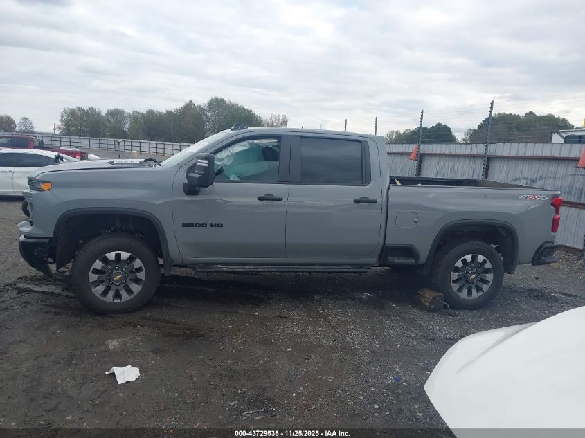2025 Chevrolet Silverado 2500Hd 4Wd Standard Bed Custom VIN: 2GC4KMEY7S1174978 Lot: 43729535