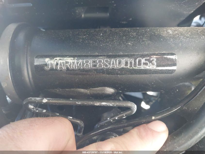 2025 Yamaha Mtn690 VIN: JYARM48E8SA001053 Lot: 43729707