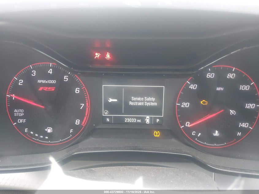 2025 Chevrolet Trax Fwd 1Rs VIN: KL77LGEP4SC070748 Lot: 43729800