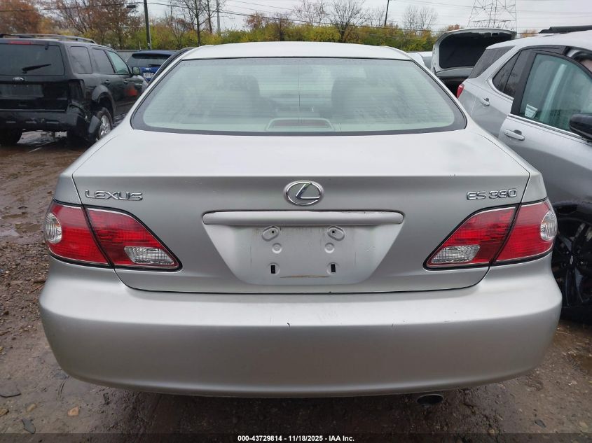2004 Lexus Es 330 VIN: JTHBA30G545036570 Lot: 43729814