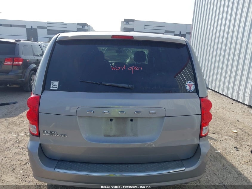 2013 Dodge Grand Caravan Se VIN: 2C4RDGBGXDR644034 Lot: 43729863
