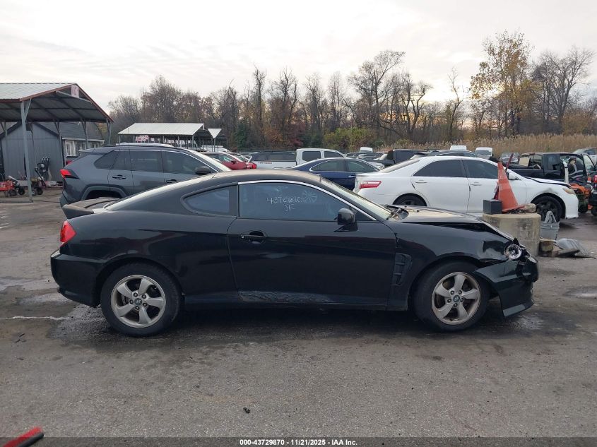 2005 Hyundai Tiburon Gs VIN: KMHHM65D35U178082 Lot: 43729870