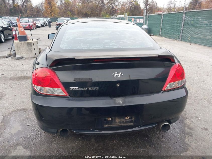 2005 Hyundai Tiburon Gs VIN: KMHHM65D35U178082 Lot: 43729870