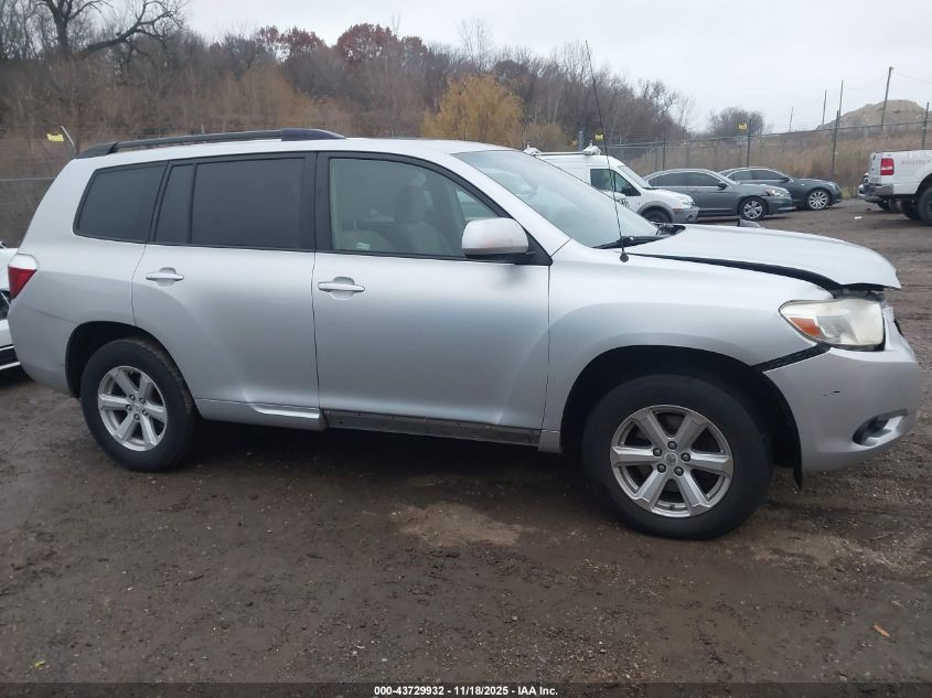 2009 Toyota Highlander VIN: JTEES41A592118508 Lot: 43729932