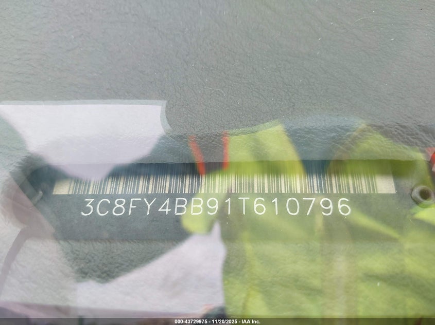 2001 Chrysler Pt Cruiser VIN: 3C8FY4BB91T610796 Lot: 43729975