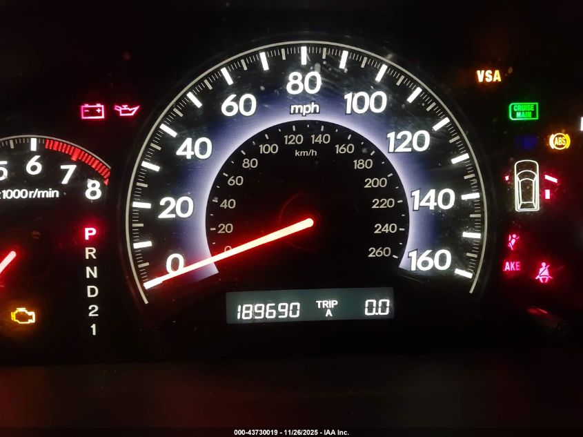 2008 Honda Odyssey Ex-L VIN: 5FNRL38688B054670 Lot: 43730019