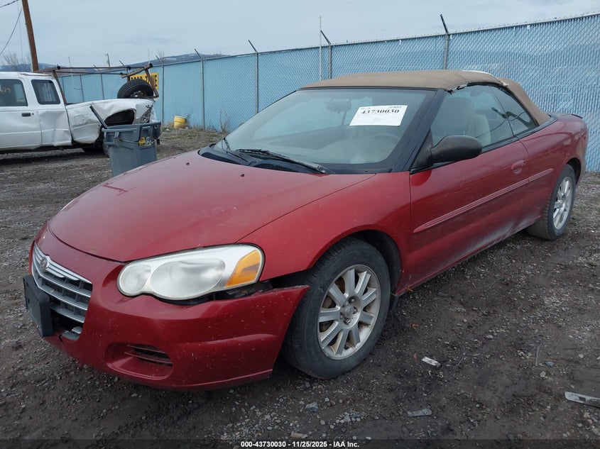 2004 Chrysler Sebring Gtc VIN: 1C3EL75R84N187014 Lot: 43730030