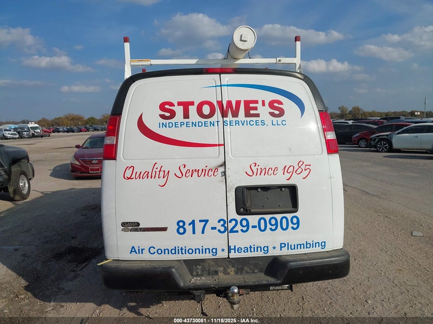 2021 Chevrolet Express Cargo Rwd 2500 Regular Wheelbase Wt VIN: 1GCWGAFP8M1302619 Lot: 43730081