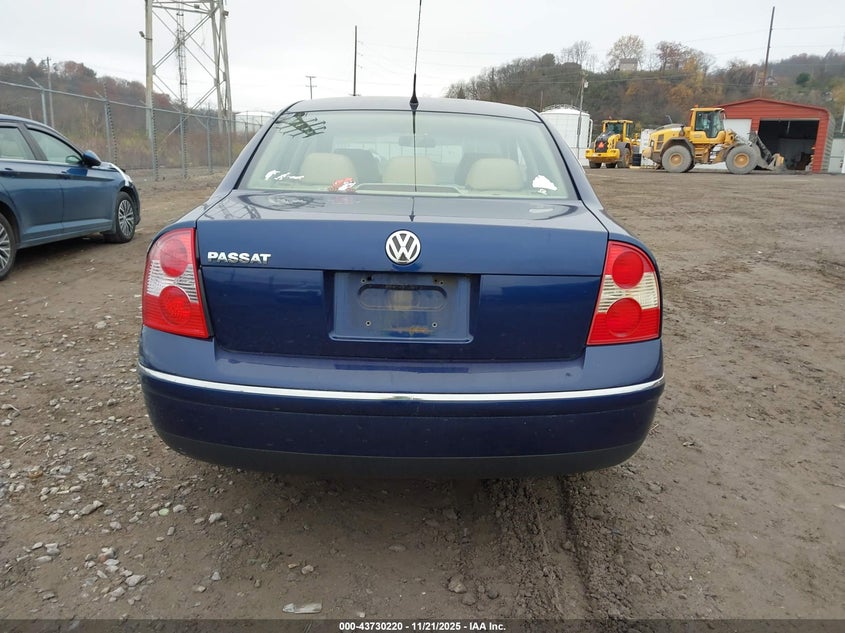 2004 Volkswagen Passat Gls VIN: WVWPD63B34E292559 Lot: 43730220