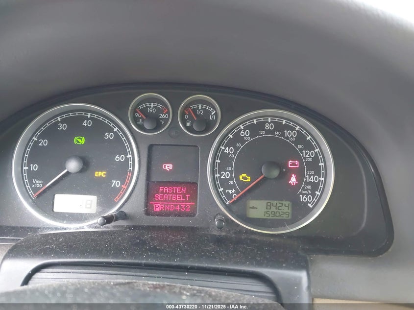 2004 Volkswagen Passat Gls VIN: WVWPD63B34E292559 Lot: 43730220