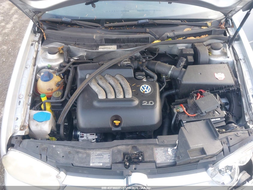 2002 Volkswagen Golf Gls 2.0L VIN: 9BWGK61J524066709 Lot: 43730227