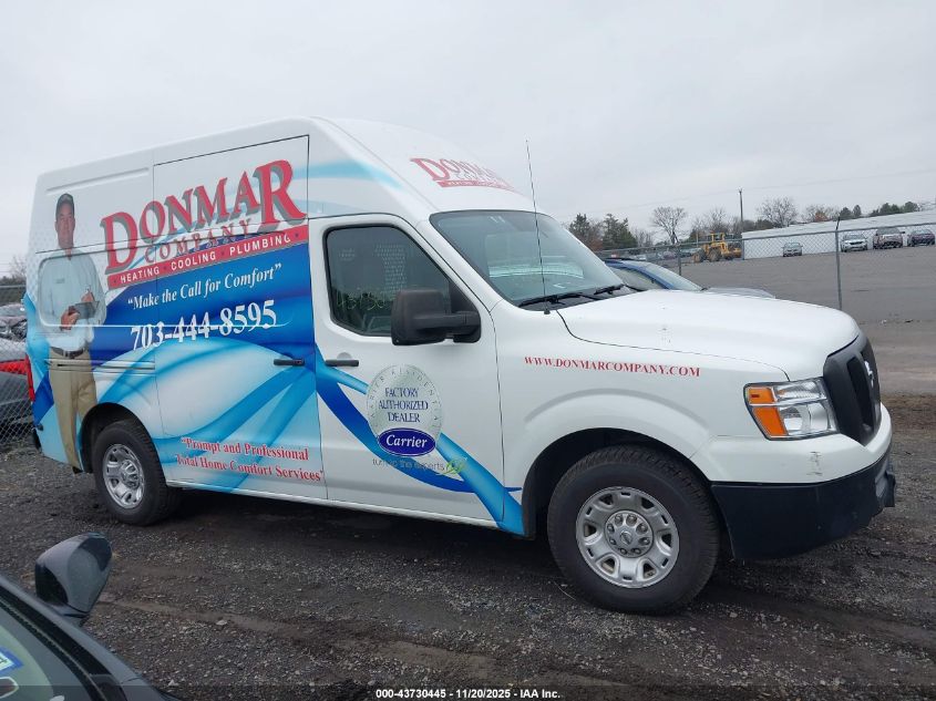 2021 Nissan Nv Cargo Nv2500 Hd Sv High Roof V6 VIN: 1N6BF0LY7MN808165 Lot: 43730445