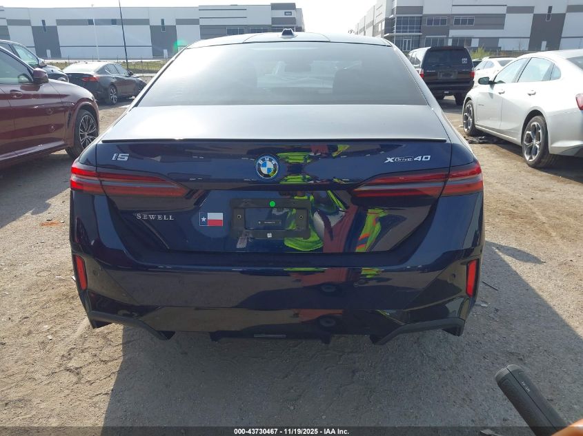 2025 BMW I5 xDrive40 VIN: WBY13HG0XSCU77728 Lot: 43730467
