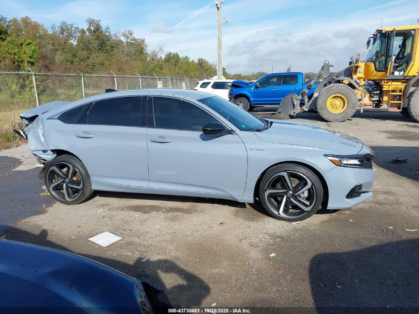 2022 Honda Accord Hybrid Sport VIN: 1HGCV3F20NA035701 Lot: 43730483