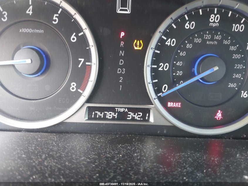 2013 Honda Crosstour Ex VIN: 5J6TF3H32DL001421 Lot: 43730491