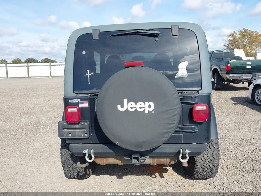 2002 Jeep Wrangler Sahara VIN: 1J4FA59S62P756767 Lot: 43730556