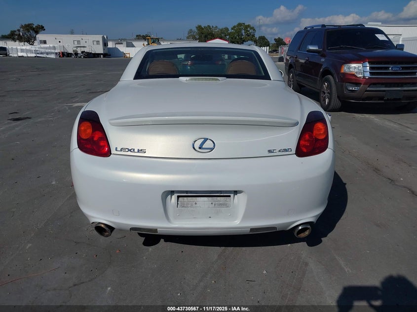 2002 Lexus Sc 430 VIN: JTHFN48Y620034443 Lot: 43730567