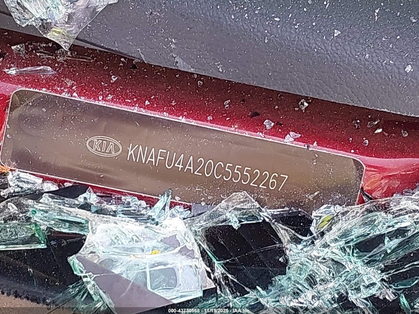 2012 Kia Forte Ex VIN: KNAFU4A20C5552267 Lot: 43730568