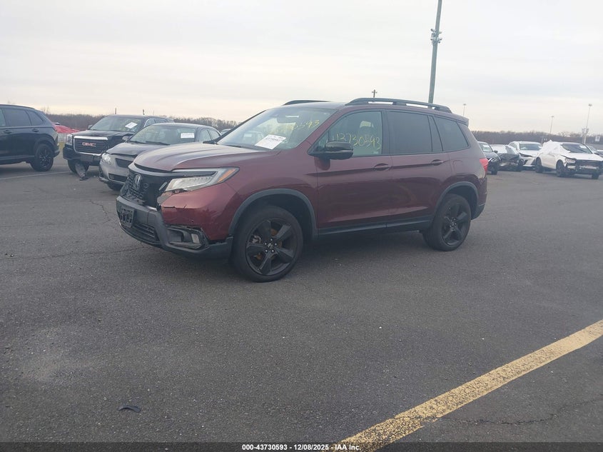 Vin: 5fnyf8h09lb016059, lot: 44225953, honda passport awd elite 20202