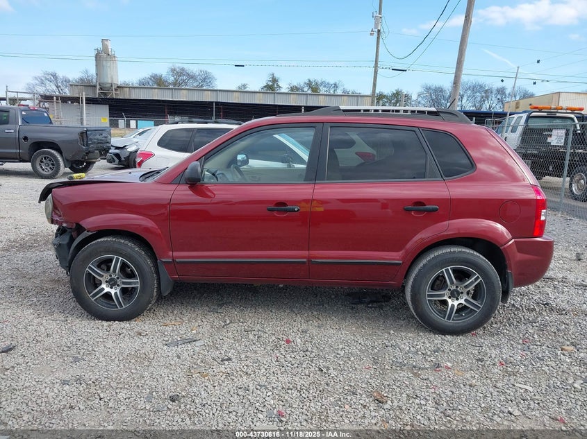 2008 Hyundai Tucson Gls VIN: KM8JM12B98U876689 Lot: 43730616